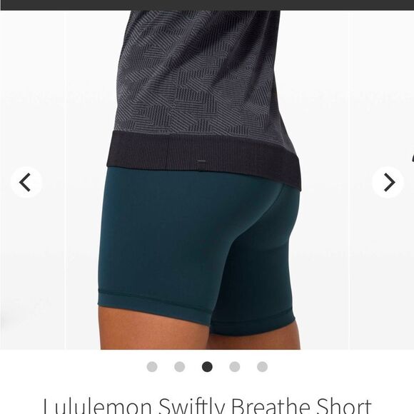 Lululemon Swiftly Breathe Vented Camo Black/Asphalt Gray Size 6 - Picture 7 of 8